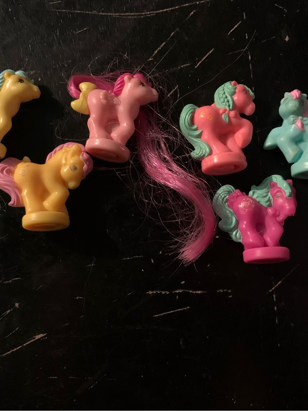 Vintage 1980s Generation 1 (G1) My Little Pony Petite Ponies Lot Of 5
